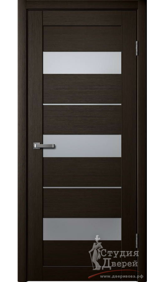 Полотно дверное LASTELLA 200 ПВХ дуб мокко МАТОВОЕ стекло